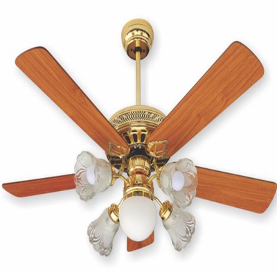 Quạt trần đèn chùm cánh gỗ Kim Thuận Phong NP509